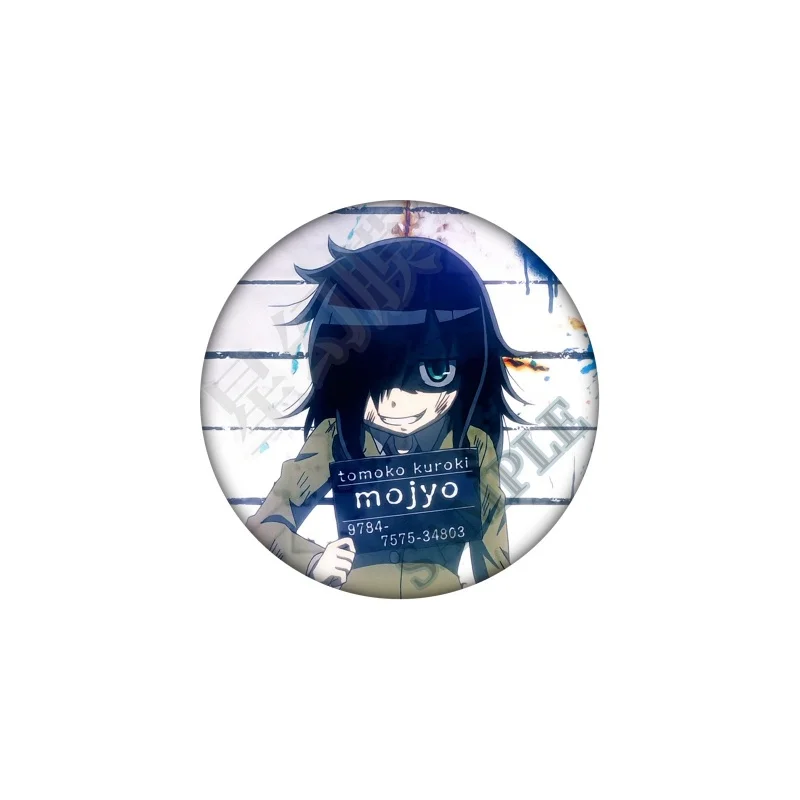 58 مللي متر لطيف أنيمي Watamote توموكو كوروكي تأثيري شارة بروش دبوس اكسسوارات للملابس على ظهره الديكور هدية