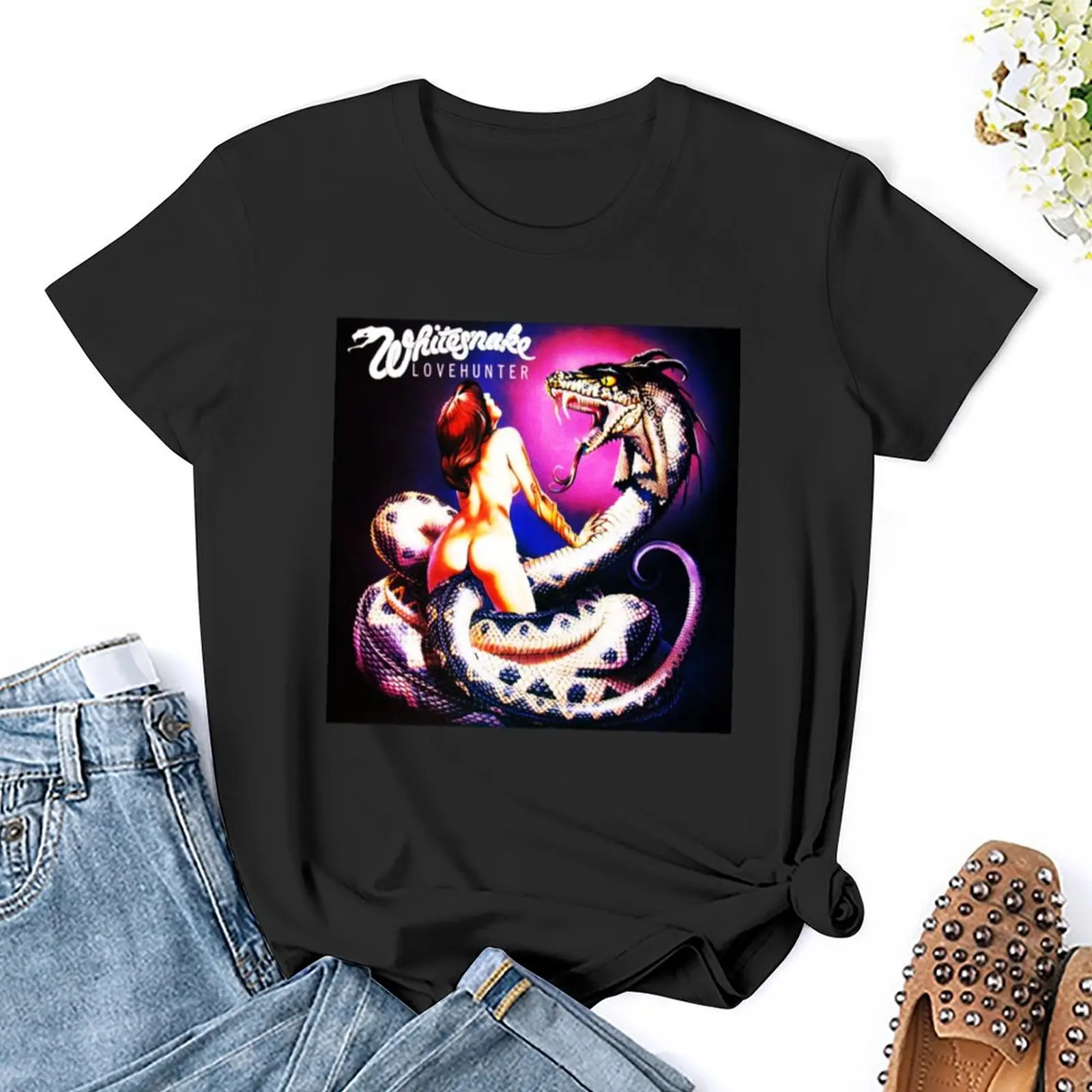 whitesnake love hunter tour 2020 dinari T-Shirt tees plus size tops t-shirts for Women pack