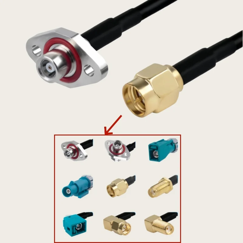 Waterproof SMB H5 to FAKRA SMA Male And Female RG174 Cable for Car 360 Panoramic Camera System