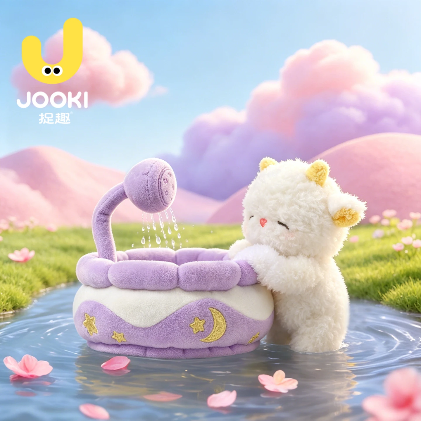 かわいい寝ているぬいぐるみ雲羊人形女の子への誕生日プレゼント抱きしめられるぬいぐるみコンパニオン枕360度回転可能