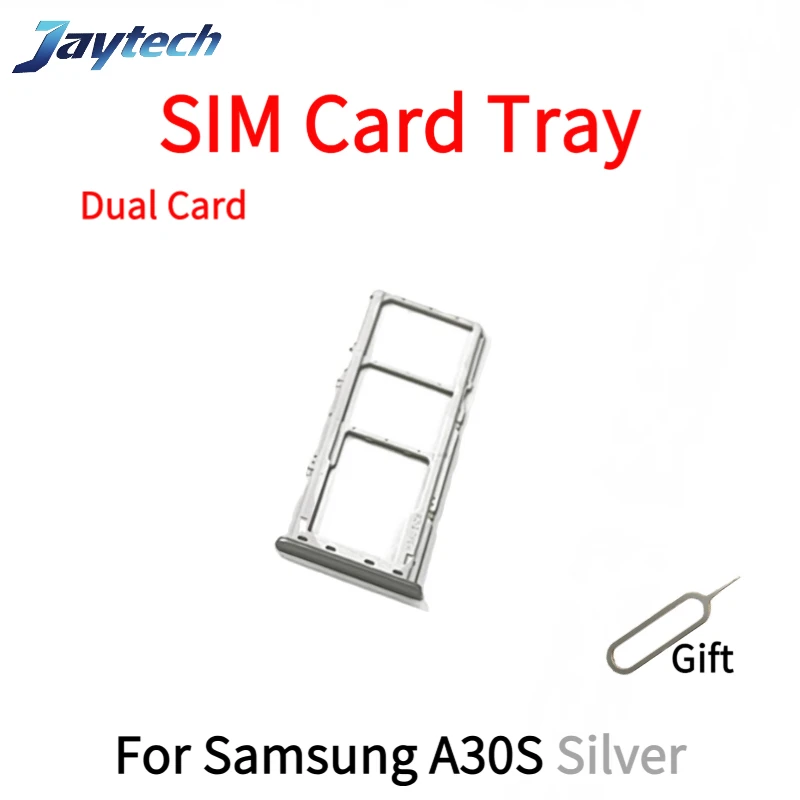 1PCS SIM Card Tray Slot For Samsung A30S/A245 SIM Card Tray Slot Holder Adapter Micro SD Card Chip Drawer Holder