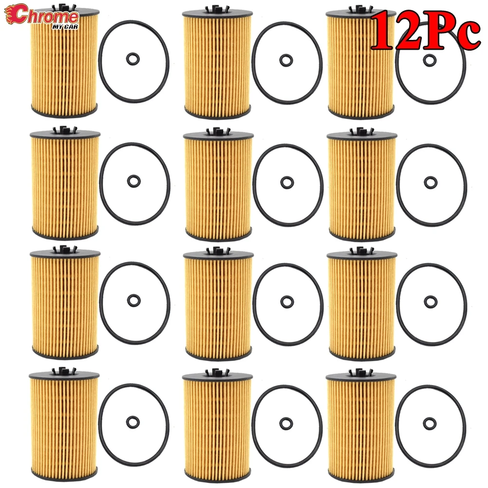 12PC Oil Filter For VW Jetta Audi A4 A5 A6 2012 2013 2014 2015 2016 2017 2018 2019 2020 Skoda Kodiaq 2016-2020 2.0 TDI