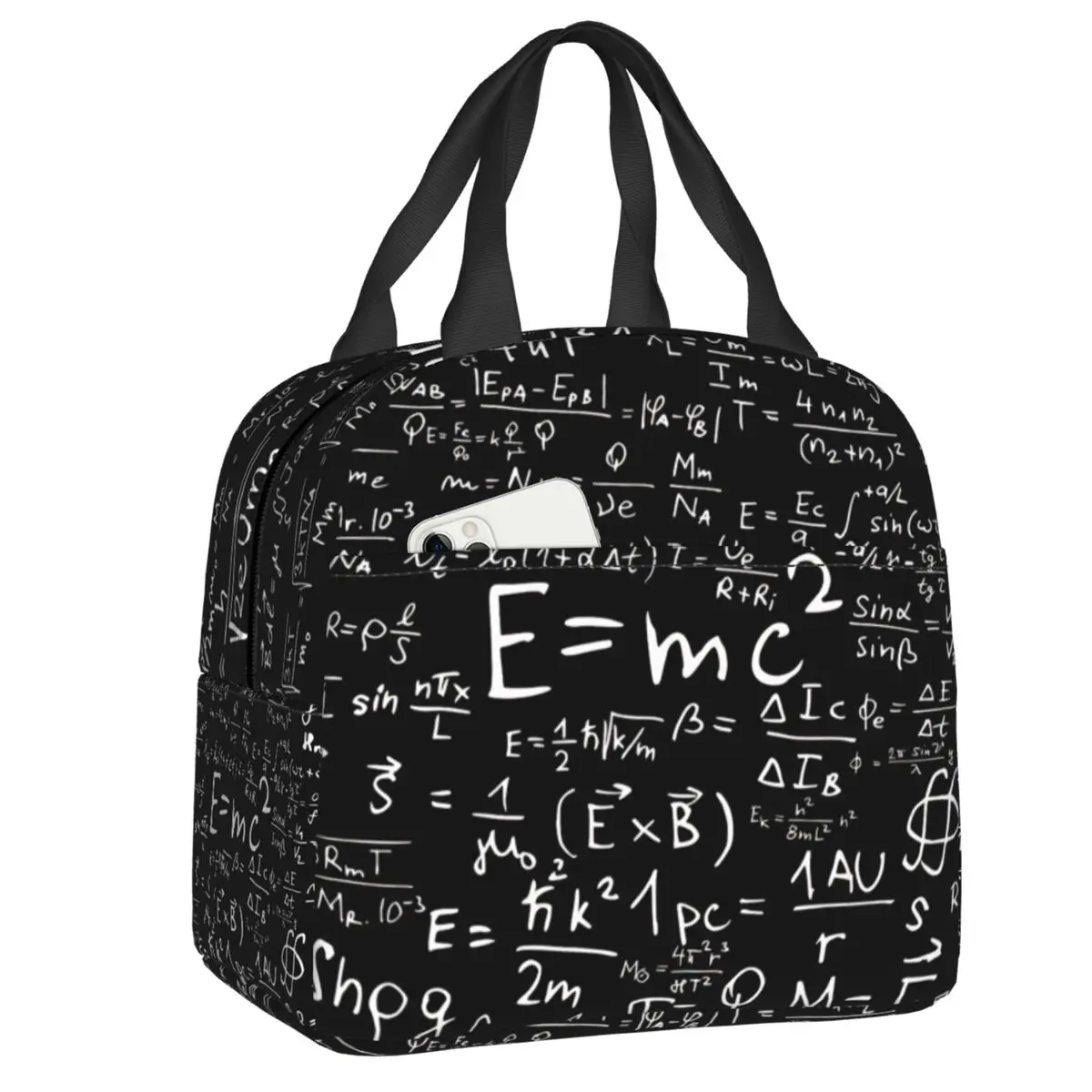 Custom Math Rubiks Player Cube Math Lovers Resuable Lunch Box Women Waterproof Cooler Thermal Food Insulated Lunch Bag Children