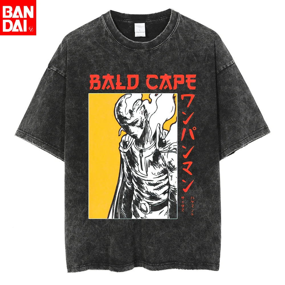 

Футболка с забавным графическим принтом «Аниме ONE PUNCH MAN Сайтама» для мужчин и женщин, из стираного хлопка, больших размеров, в стиле Харадзюку