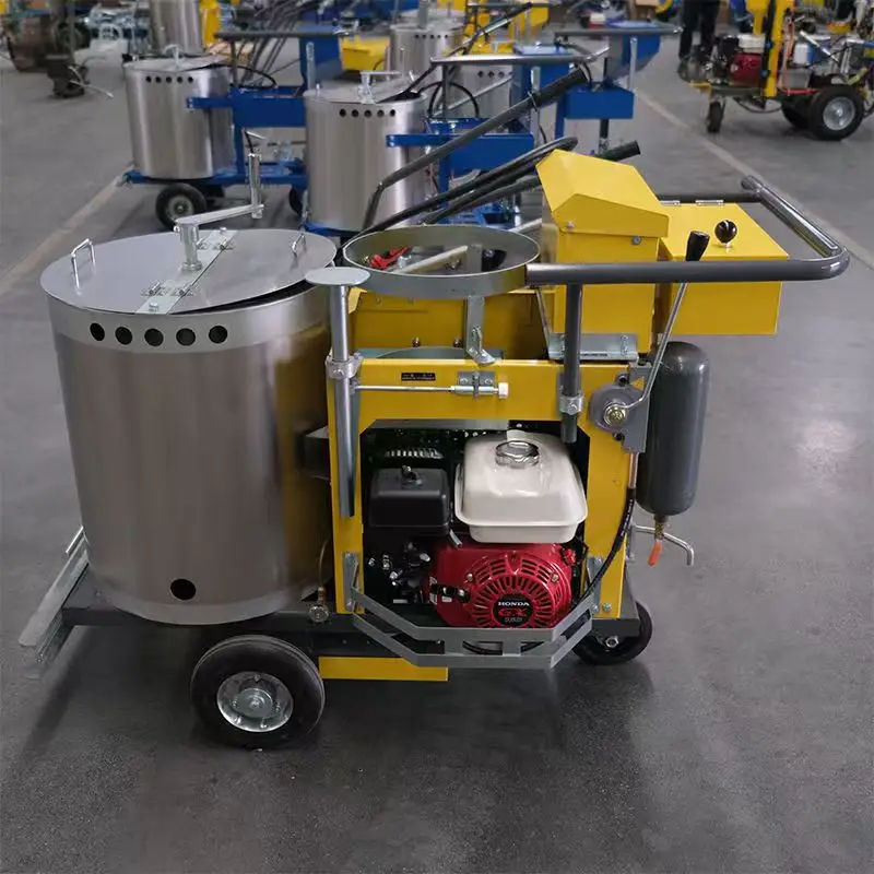 Convex Thermoplastic Road Marking Machine 5.5HP Engine Oscillating Pavement Line Striper Equipment