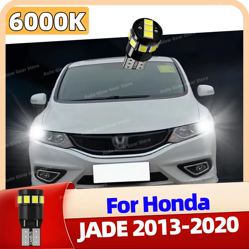 

2PCS 6000K Clearance Lights T10 W5W Led Bulbs For Honda JADE 2013 2014 2015 2016 2017-2020 Car Side Marker Position Signal Lamp