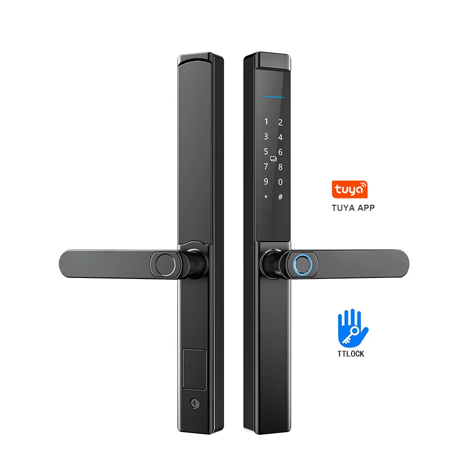 

Electronic Patio Door Lock With Multi Unlock Ways Tuya Ttlock App for Sliding Aluminum Door