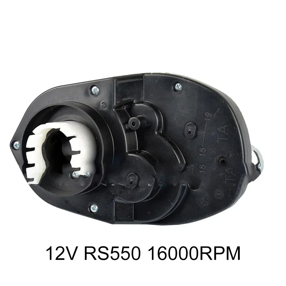 For Enhancing Toy Car Performance 12V RS550 Motor Gearbox 16000RPM Motor Gearbox 16000RPM Speed 20mm Shaft Hole Diameter