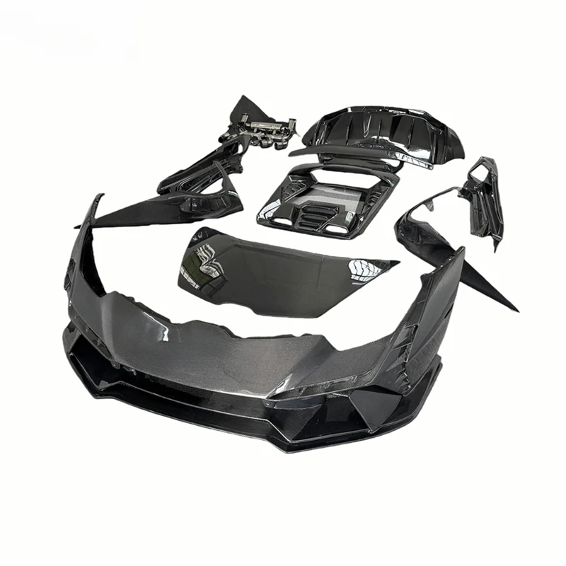 High Quality Tecnica Style Carbon Fiber Body Kit Bumpers Hoods Side Skirts Fenders Exterior Modification Parts