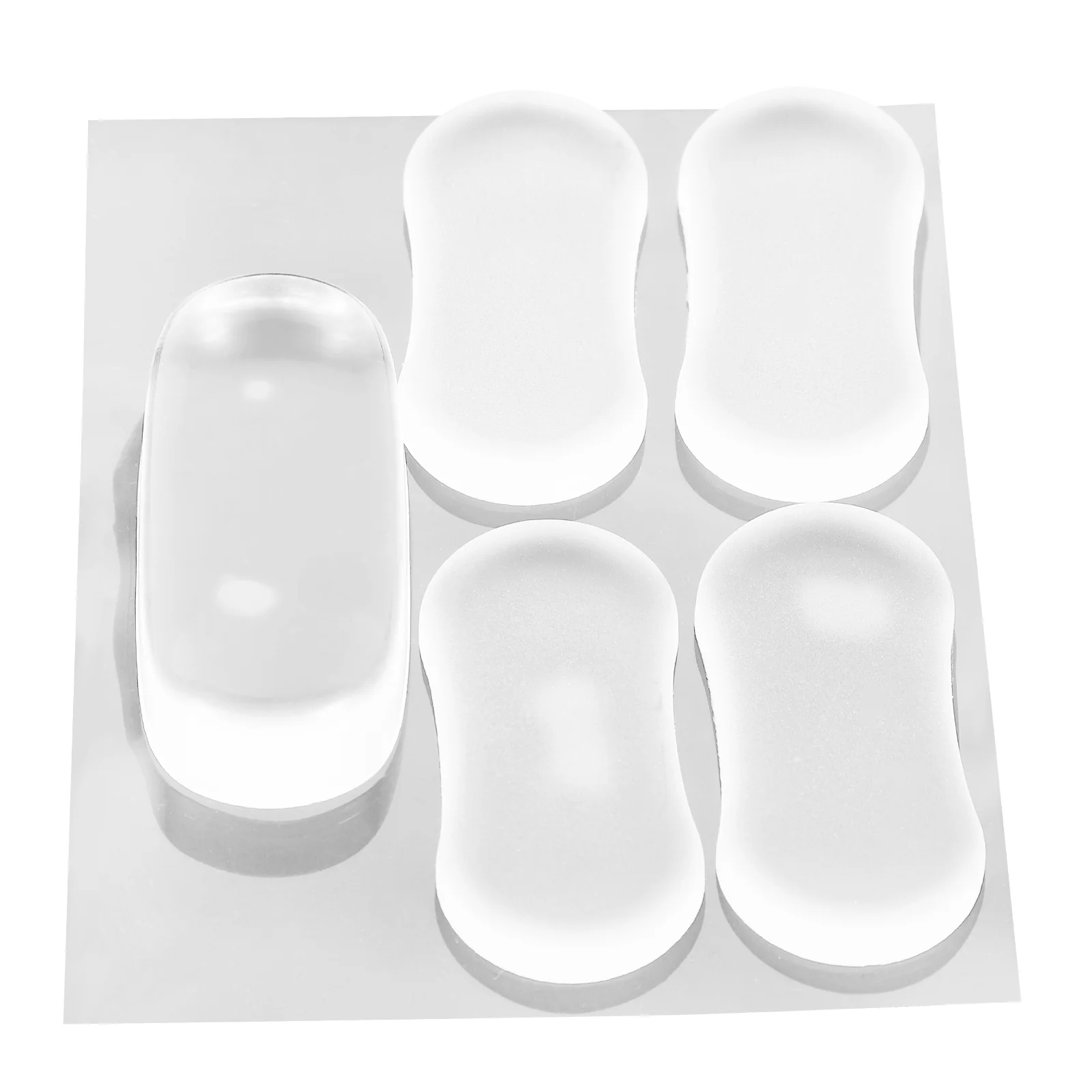 

5pcs Toilet Seat Bumpers Toilet Seat Replacement Bumper Pads Toilet Bumpers toilet seat silicone buffers