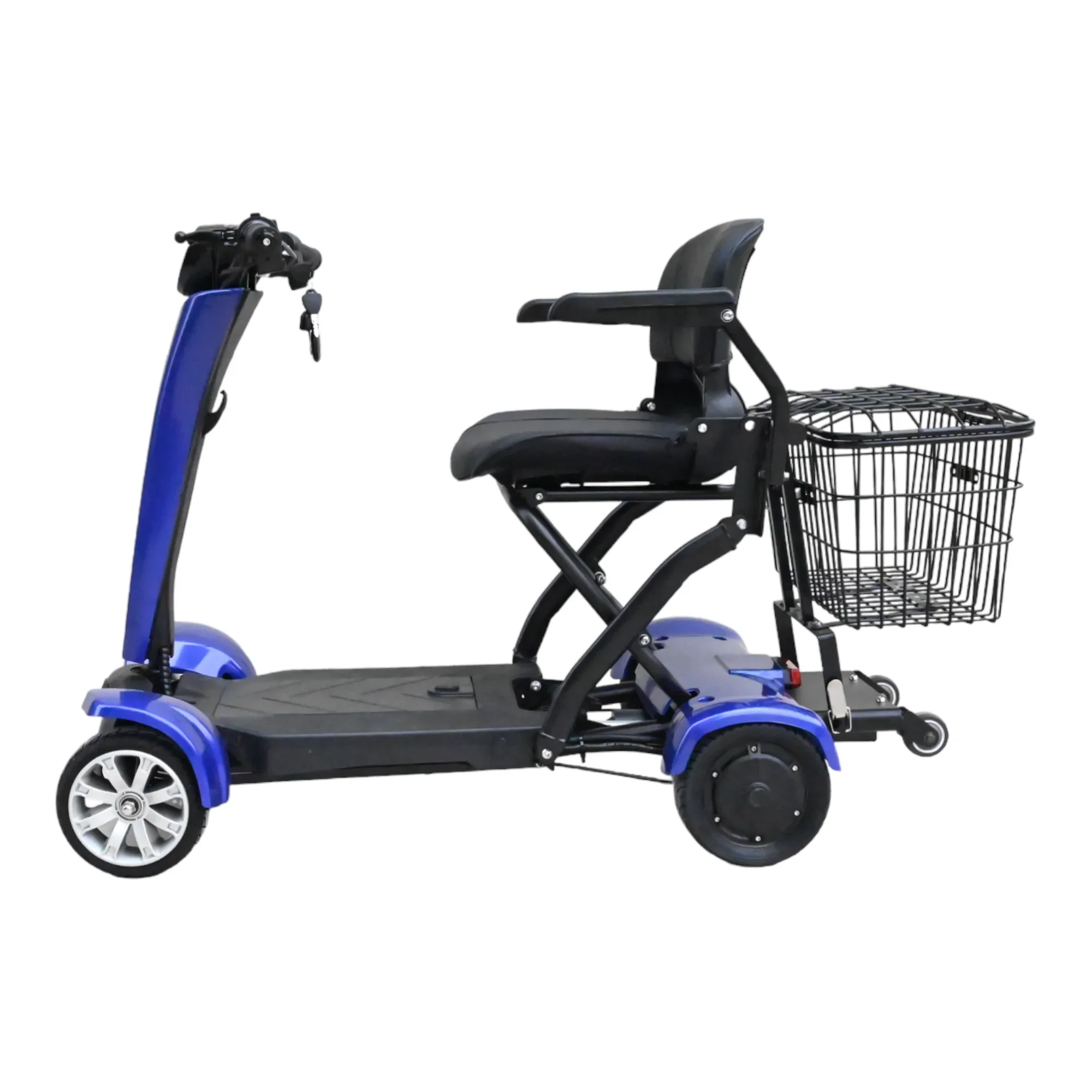 Foldable Electric Scooter Adult Dual motor 4 Wheel Folding Electric Wheelchair Scooter For Elderly People With Limited Mobility