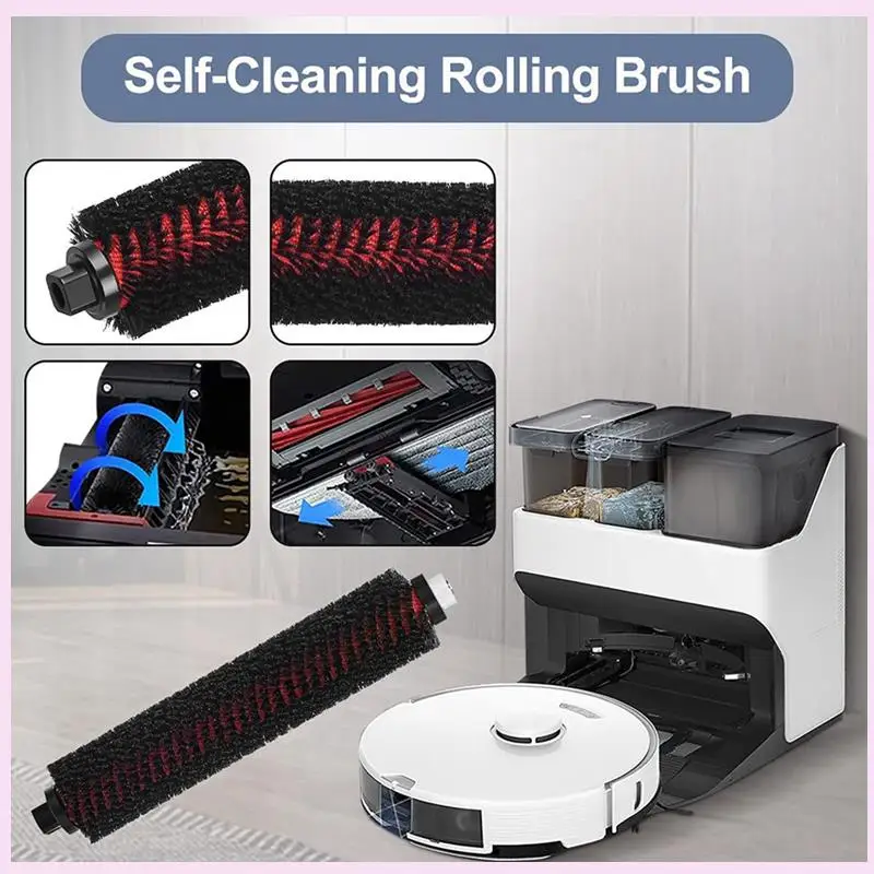

B25B 2Set For Roborock S7 Maxv Ultra, Replacement Parts For Xiaomi S7 Pro Ultra, Main Side Brush Hepa Filter Mop Bag