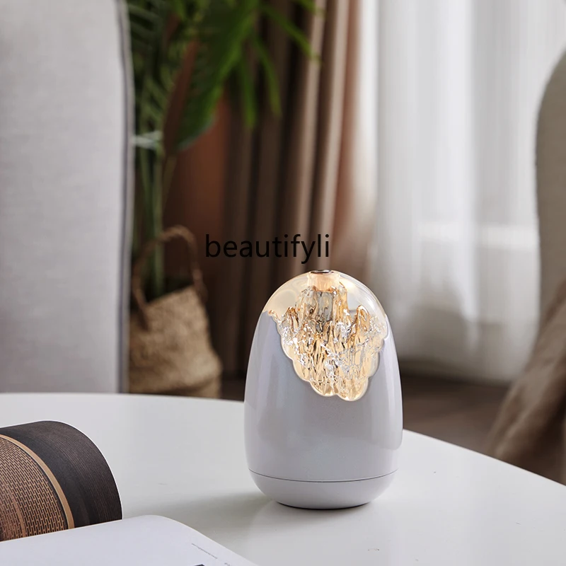 Egg crystal texture cute atmosphere desk lamp bedroom romantic decoration ornament gift night light