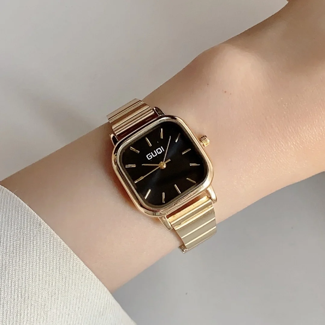 Женские кварцевые наручные часы с простым циферблатом, брендовый бамбуковый ремешок из нержавеющей стали, женские деловые часы, студенческие часы, relojes de mujer