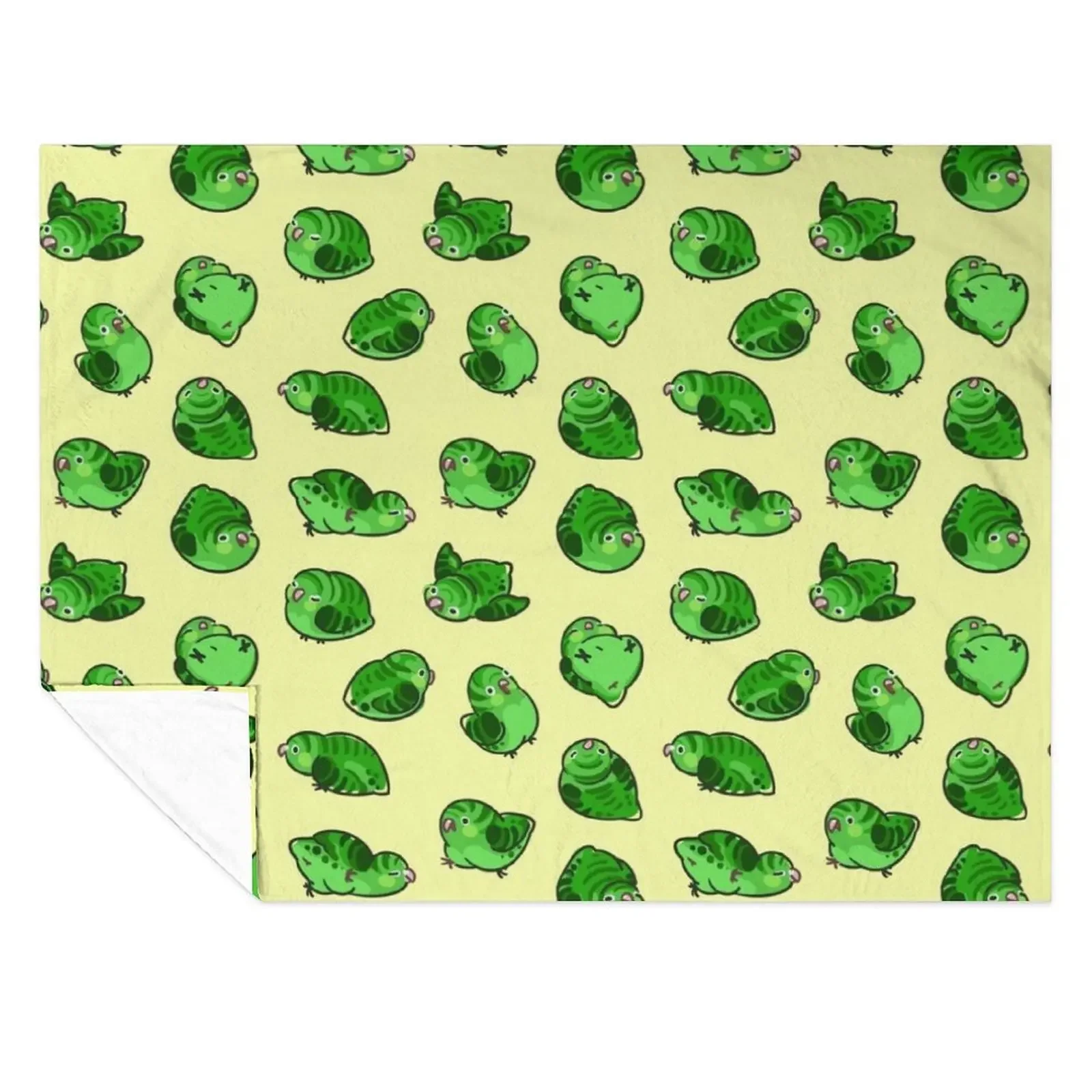 

Linnie Doots - Green on Yellow Throw Blanket wednesday valentine gift ideas Luxury St Cute Plaid Blankets