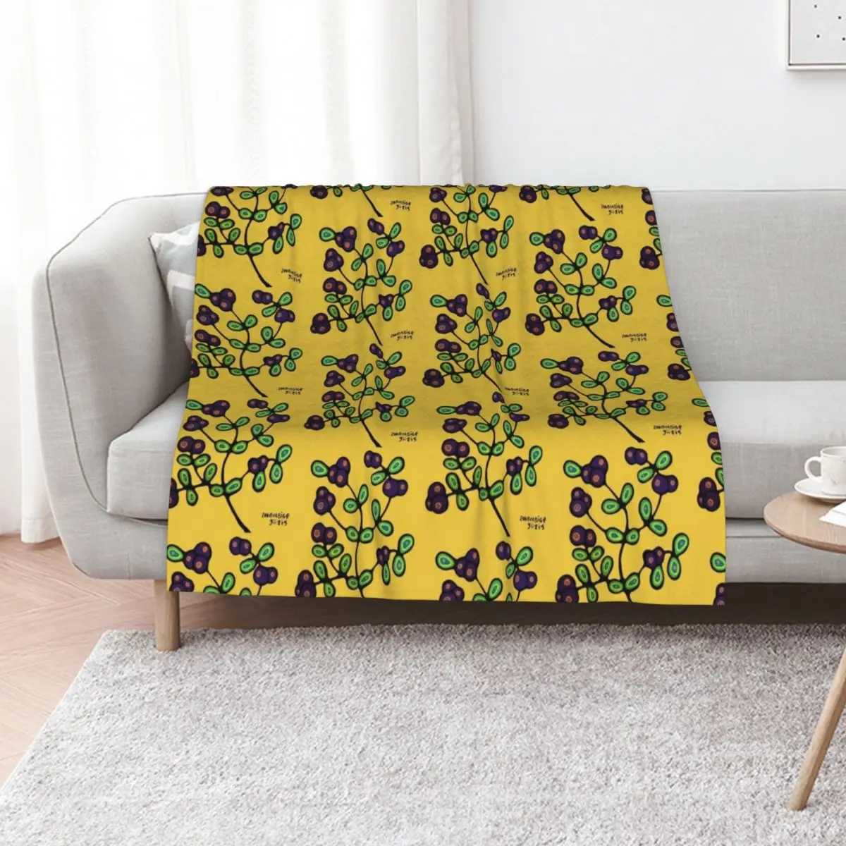 Ndn Yellow Throw Bl… - image