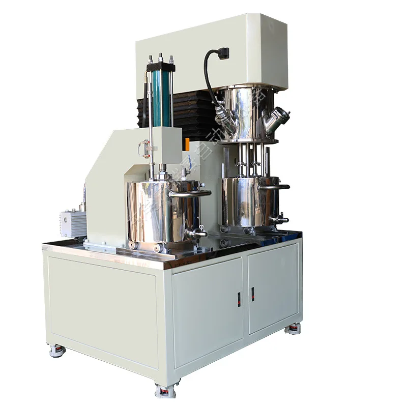 

Integrated multi functional mixer with pressing material, hydrogel coating paint planetary vacuum mixer