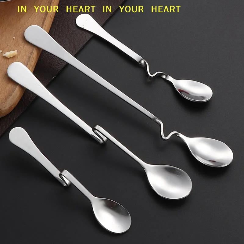 Bar Spoon Twisted - 【X】Stainless Steel S-Shaped Hanging Tea Spoon