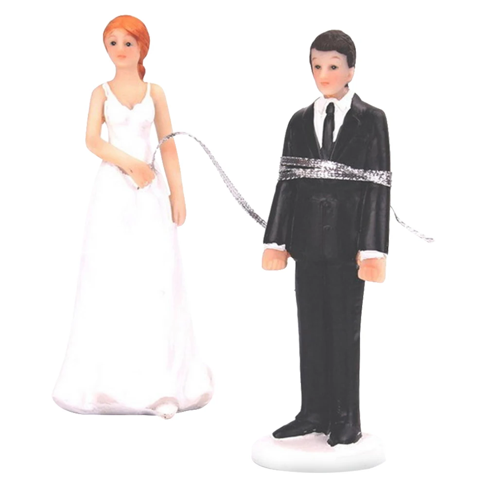

Resin Bride Groom Cake Topper Wedding Couple Romantic Decor Gift For Wedding Party Souvenir Funny Cake Toppers