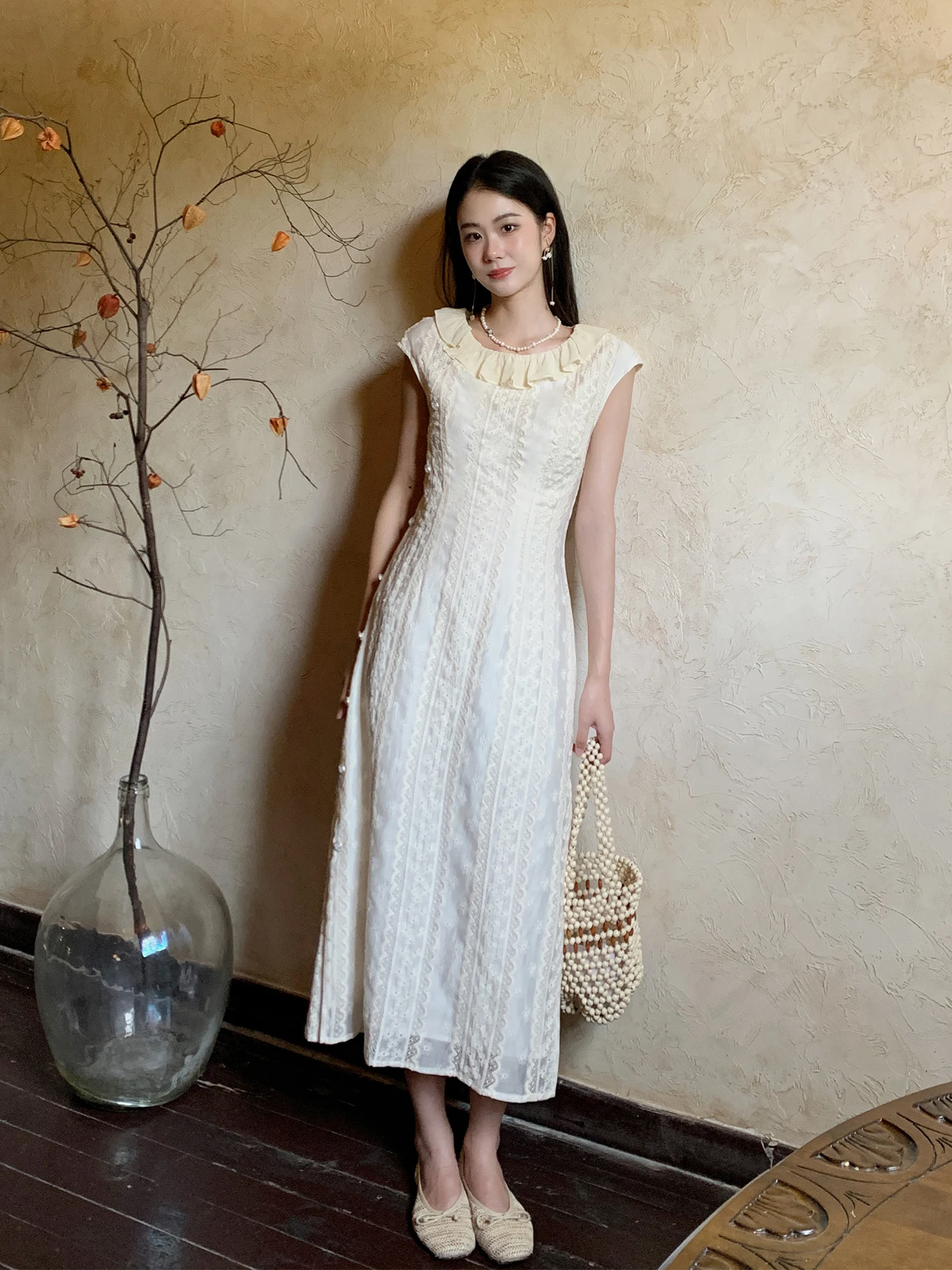 

New Chinese Sle Long Qipao Dr Women Summer 2025 Design Sense Heavy Embroidery Lotus Le Collar Dr Korean Sle High ...