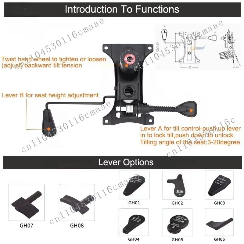 Chair Accessories Manufacturer, Furniture Lifting Mechanism, Swivel Chair Mechanism Parts
