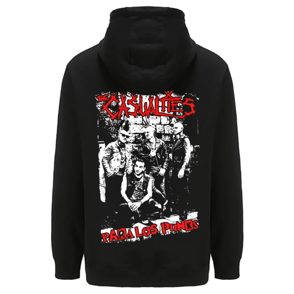 

The Casualties Zipper Hoodie Sweatshirts Mens Fashion Long Sleeve Zip-up Hoody Coats