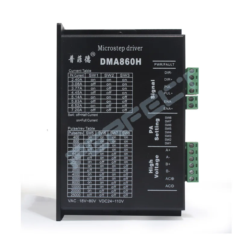 Imagem -05 - Stepper Motor Driver Fase Dsp Micro Drive para Nema34 Nema42 Máquina de Gravura Cnc Ac2480v Dc2490v Dma860h