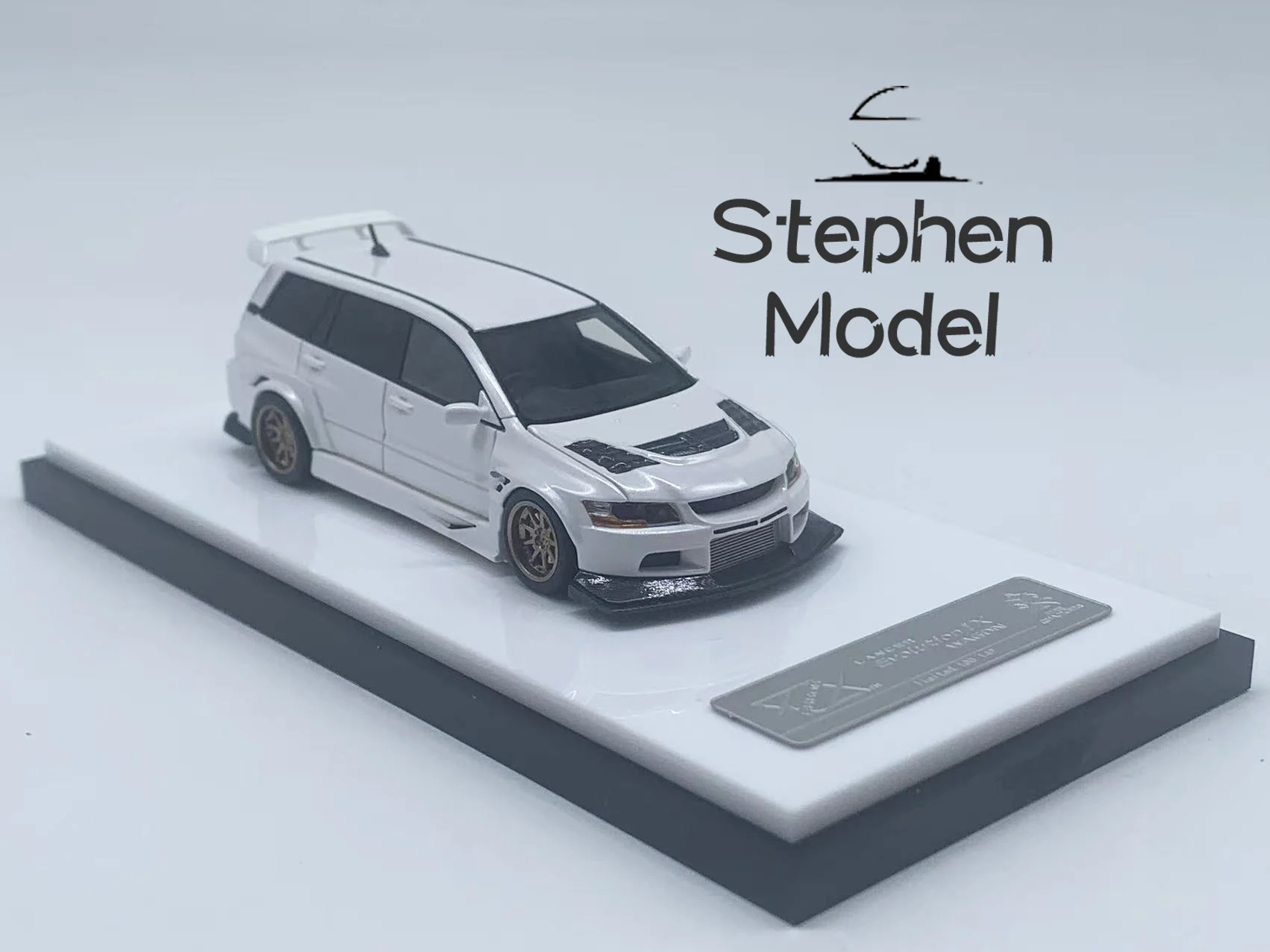 خطأ 404 1:64 EVO Lancer Evolution 9 lX نموذج سيارة من الراتنج الأبيض #4