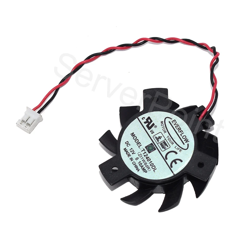 Darmowa wysyłka EVERFLOW T124010DL DC12V 0.1A dwie linie wentylator chłodzący