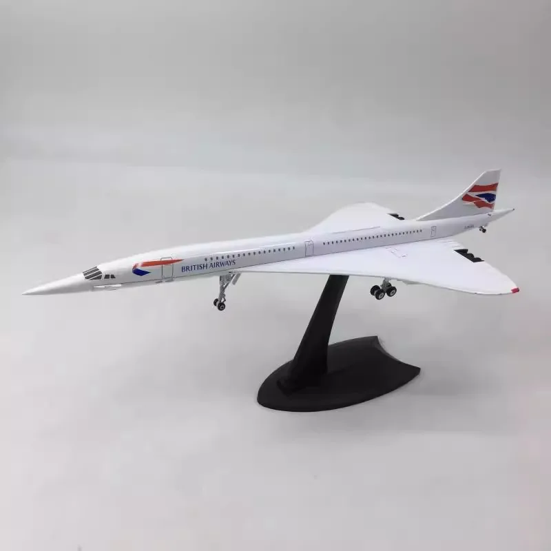 1:400/1:200 Scale Model Diecast Alloy Air British /France Concorde Airplane With Base Airways Display Toys Collection Fans Gifts