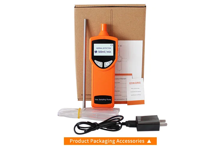 산업용 휴대용 가스 샘플링 펌프 디지털 충전 스마트 외부 펌프 샘플러 장치 지원 모든 가스 분석기 가스 감지기