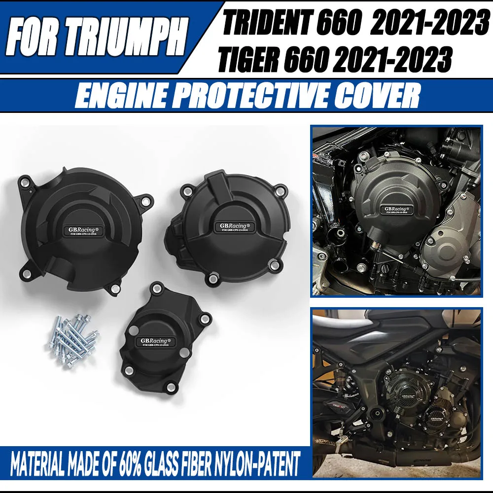 

For Triumph Trident 660 2021 2022 2023 & Tiger 660 2021 2022 2023 Motorcycle Engine Cover Protection