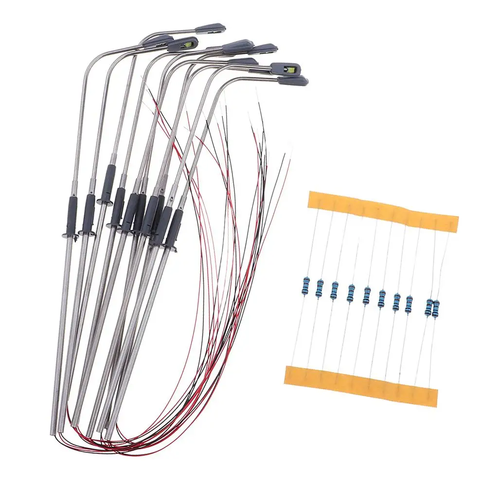 

10 шт./компл. 1/75 миниатюрный уличный фонарь 12-24 украшение для дома