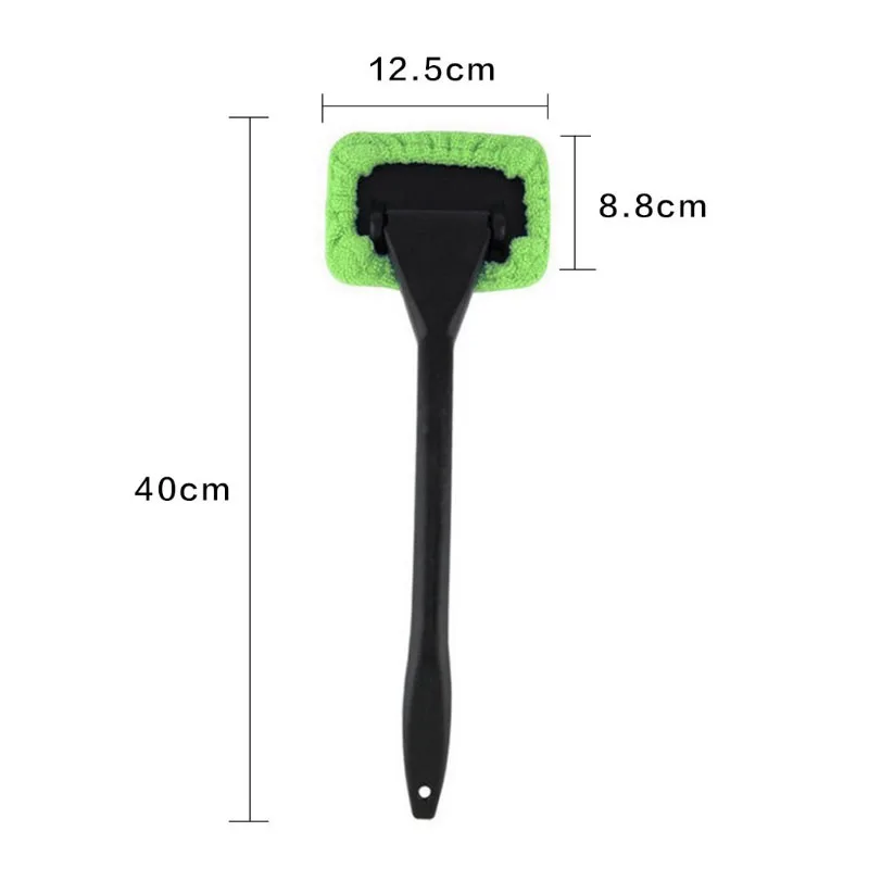 Brosse de nettoyage de vitres de voiture, outil de lavage de livres de pare-brise, dépoussiérage d'essuie-glace automatique, dél'offre buage avec manche long, outil de lavage de voiture