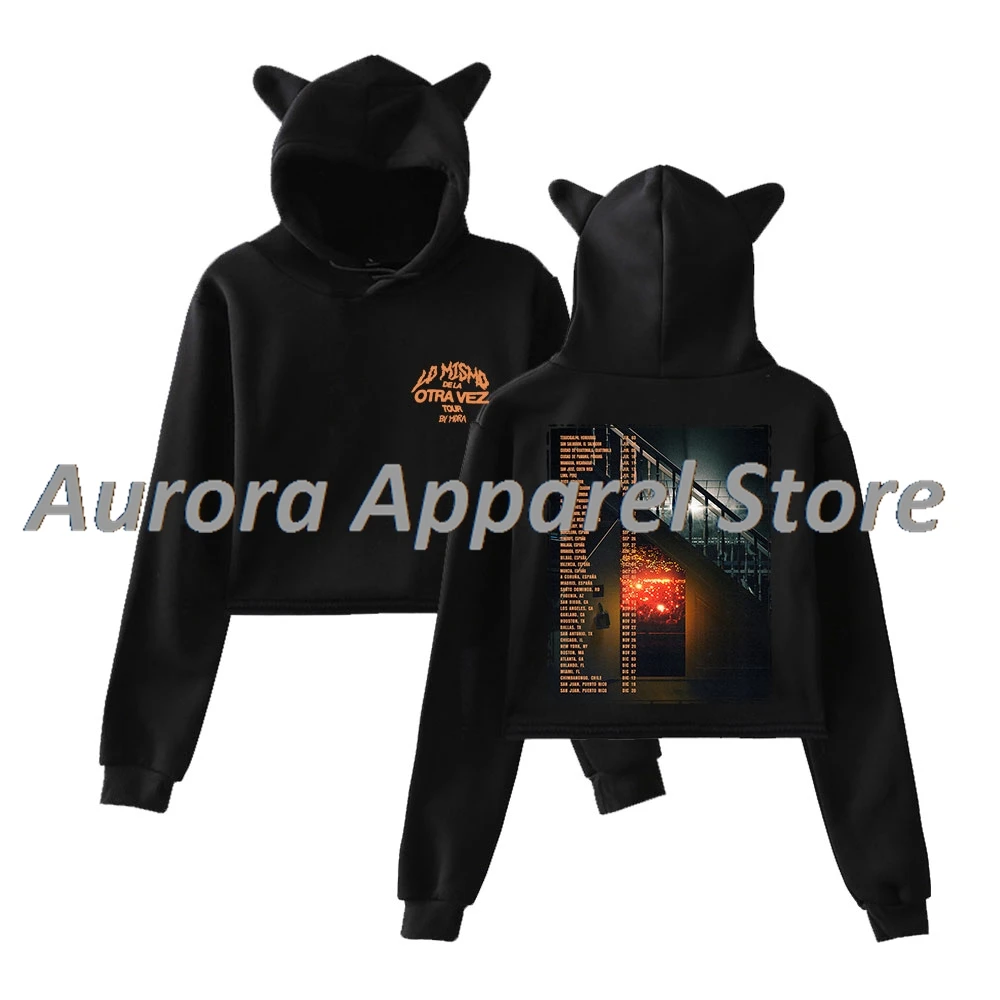 

Mora Lo Mismo De La Otra Vez Merch пуловер женская толстовка с кошачьими ушками футболка с длинными рукавами женская одежда