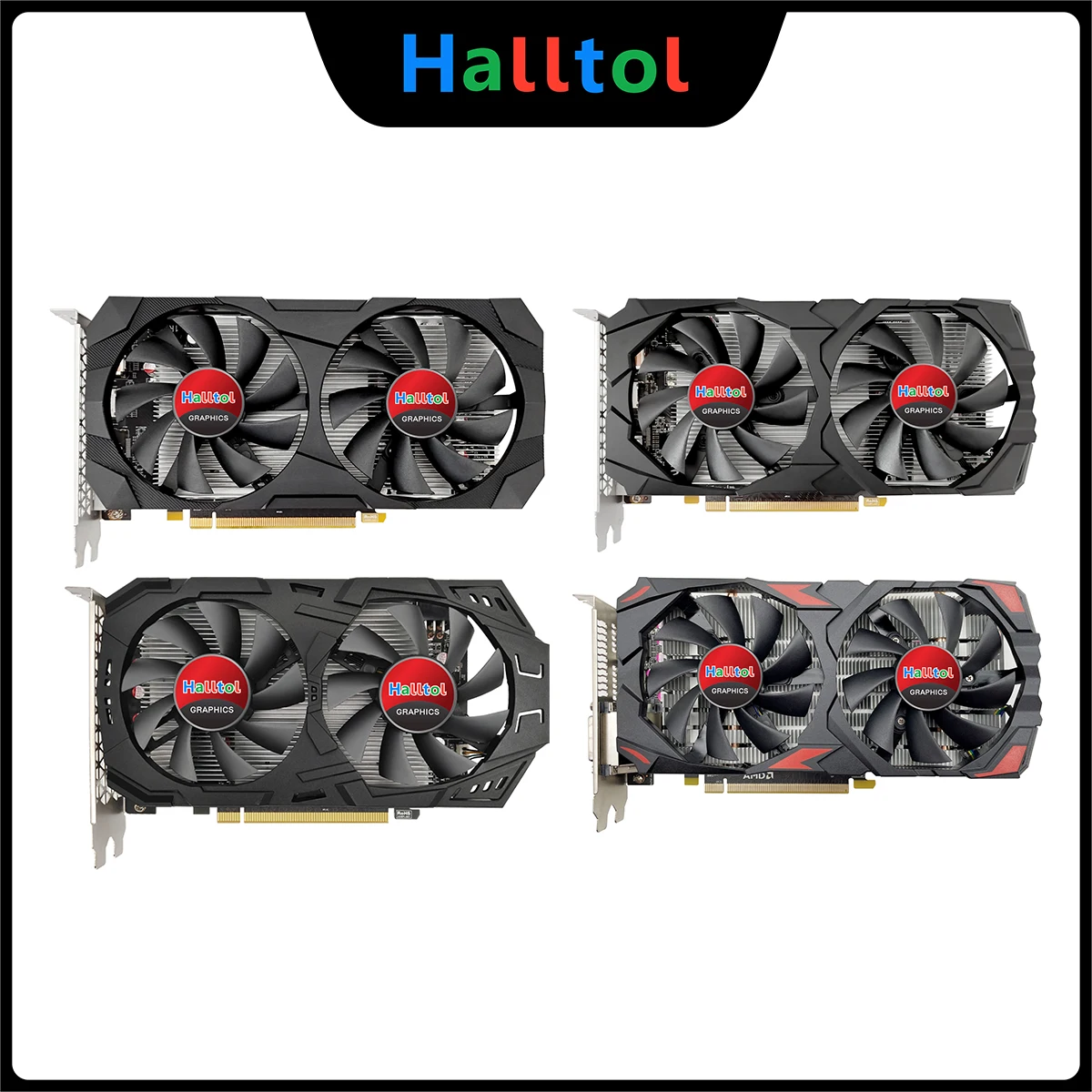 Imagem -06 - Halltol-placa Gráfica rx 580 gb 2048sp Gpu Rx588 Portas 8g Vídeo Vga Ddr5 Radeon Rx580 gb 2048 sp