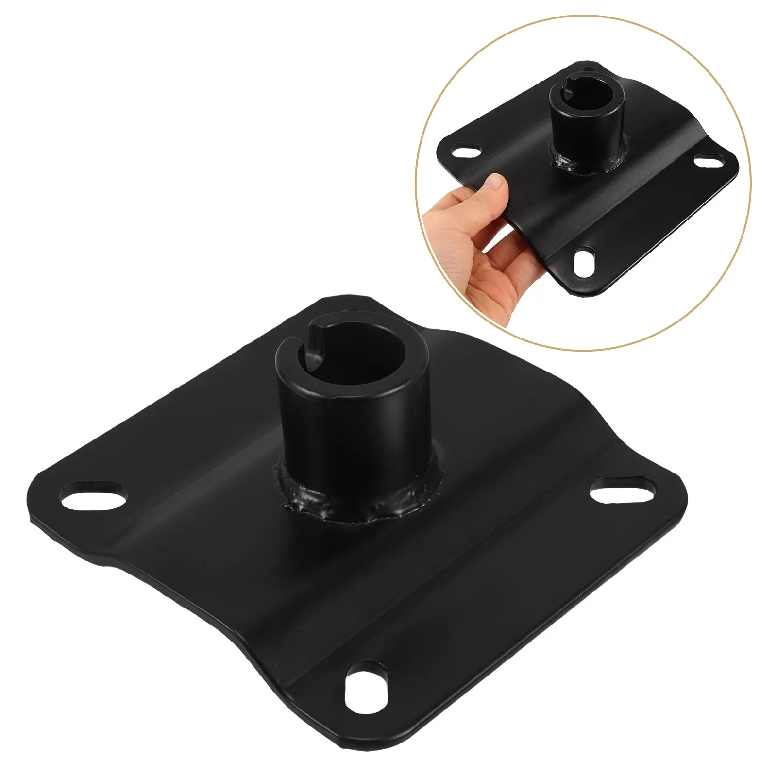 

Heavy Duty Iron Chassis Base Tray for Beauty Salon Chairs Hydraulic Pump Support Replacement Part Compatible with Barber