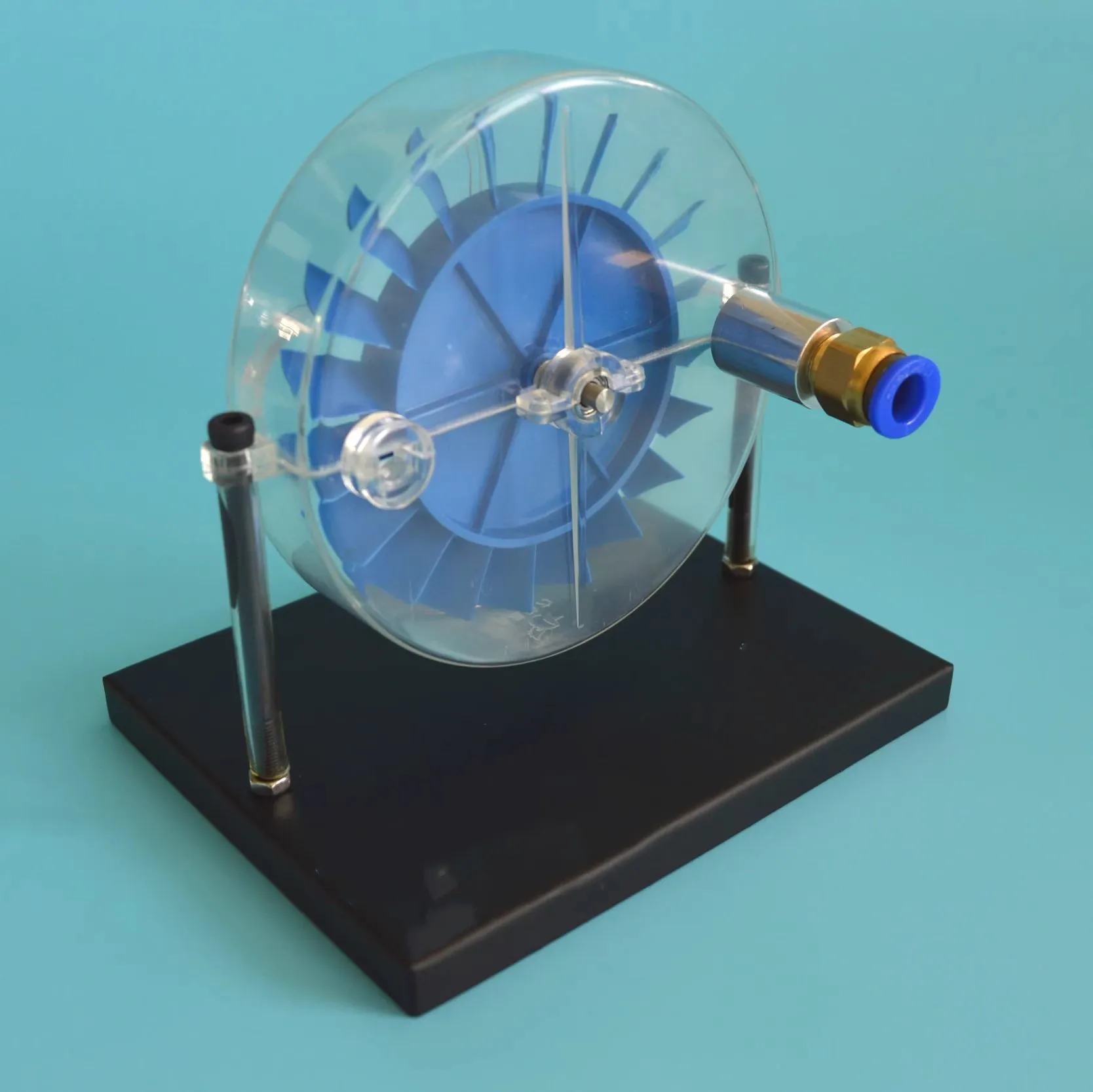 Demonstrating Instrument for Middle School Physics Laboratory of Single Stage Steam Turbine Model