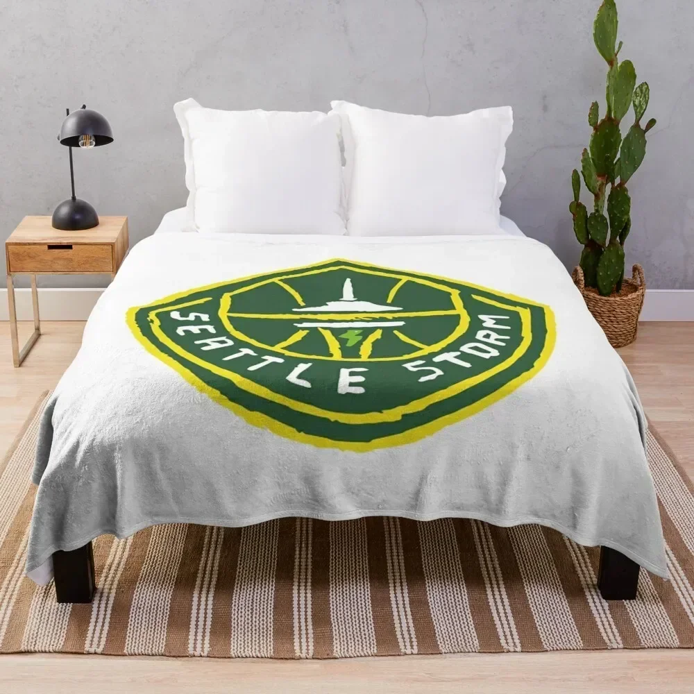 

Seattle Stoooorm Throw Blanket Machine Washable Soft Warm Blanket