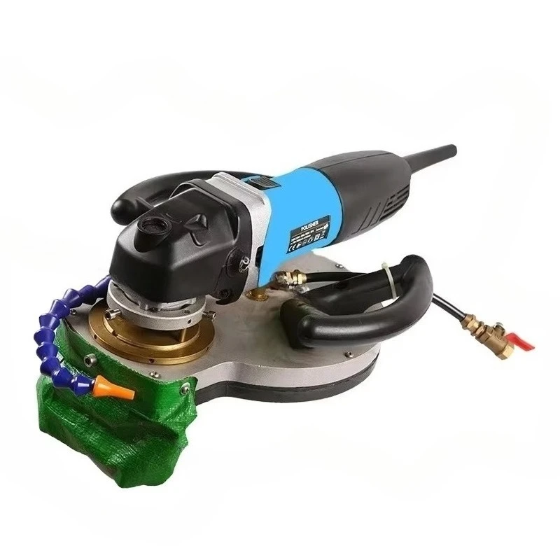 900W 110V/220V Wet Stone Profile Grinder with Diamond Grinding Wheel, Industrial Marble Stone Grinding Machine