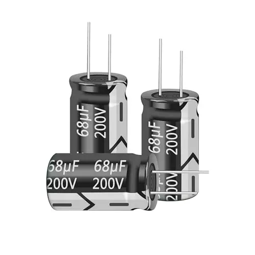 10pcs 200V 68UF Capacitor 13X20MM(0.51x0.79in) Aluminum Electrolytic Capacitors for TV, LCD Monitor, Game