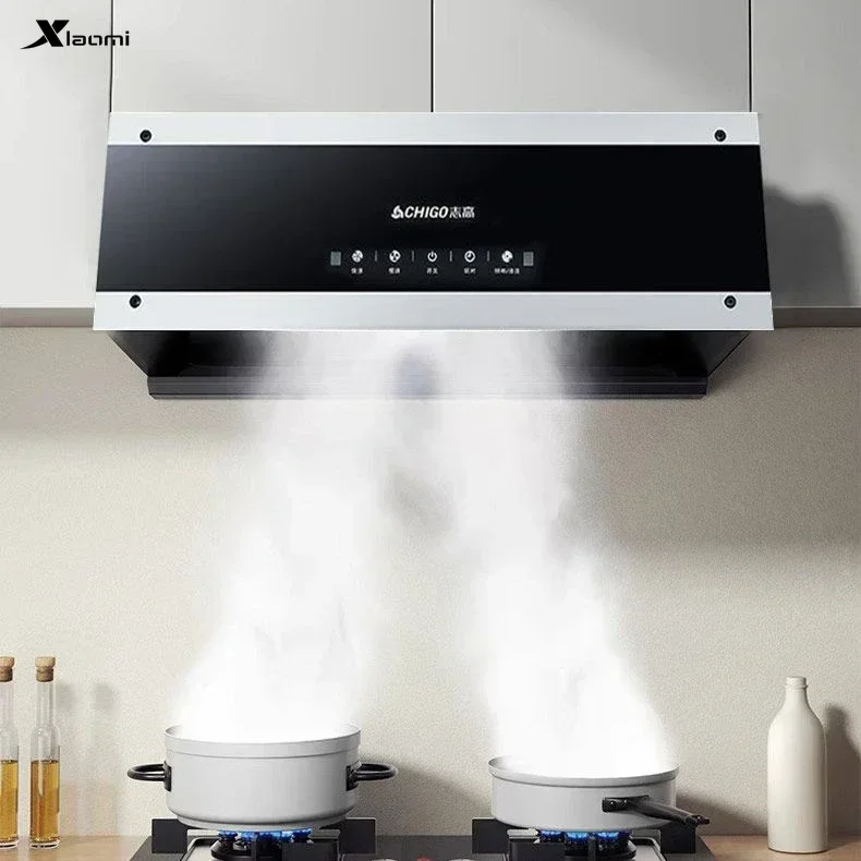 Range hood Chinese style  household new small range hood kitchen large suction smoking machine rental house top suction