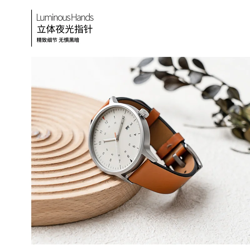 Quartz Watch with Miyota Quartz Movement from Japan Ultra Thin Series with 36mm and 40mm Diameter 7.2mm and 8mm Thickness