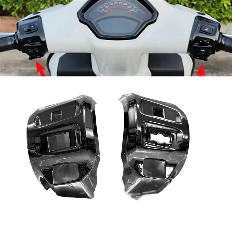 A30P-Motorcycle Turn Signals Light Switch Housing For Vespa GTS300 2024+ Combination Switch Cover Headlight Switch Ccover