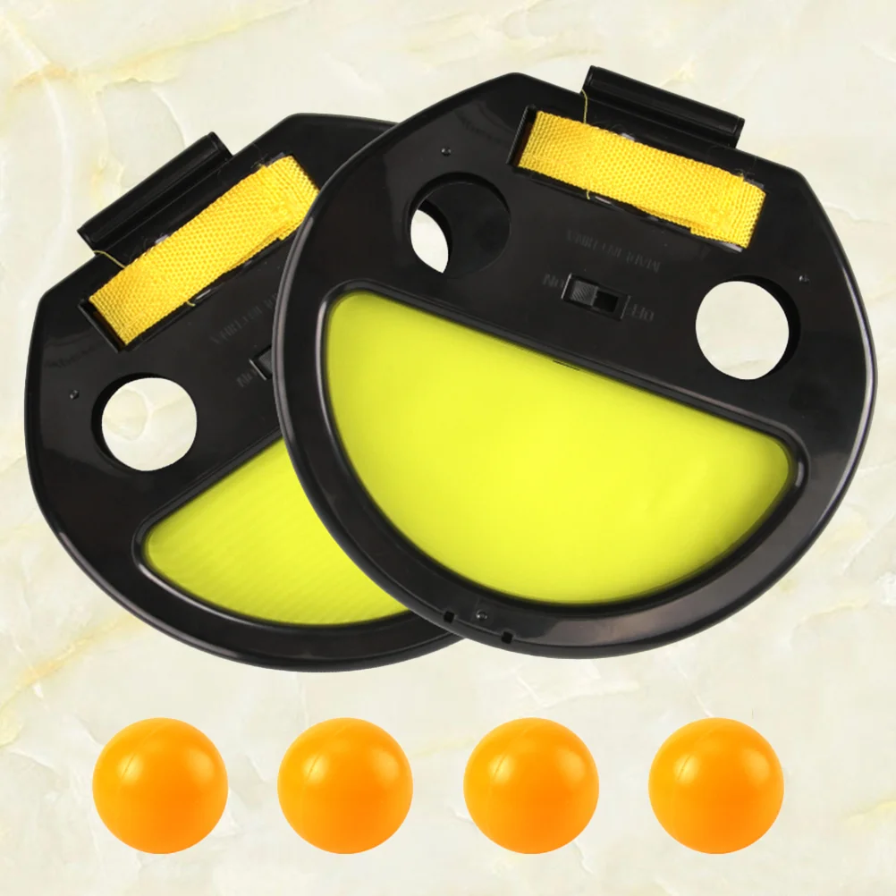 

Kids Outdoor Playset Beach Toys Educational Hand Ball Catching Clip Sports Racket Fitness