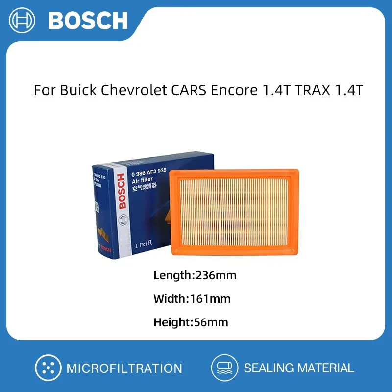 BOSCH Air Filter For Buick Chevrolet CARS Encore 1.4T TRAX 1.4T Replacement Auto Accessories 95021102