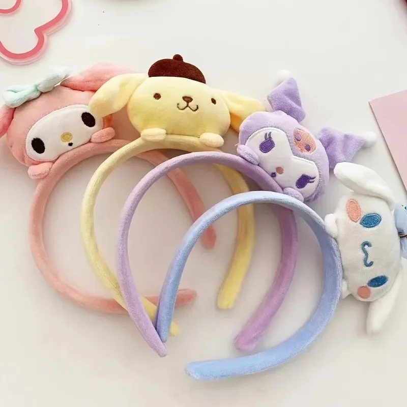 Hair Bands Kuromi Melody Cinnamoroll Plush  Accessories Birthday Xtmas Decor Halloween Spring Festival Valentine's Day Gift