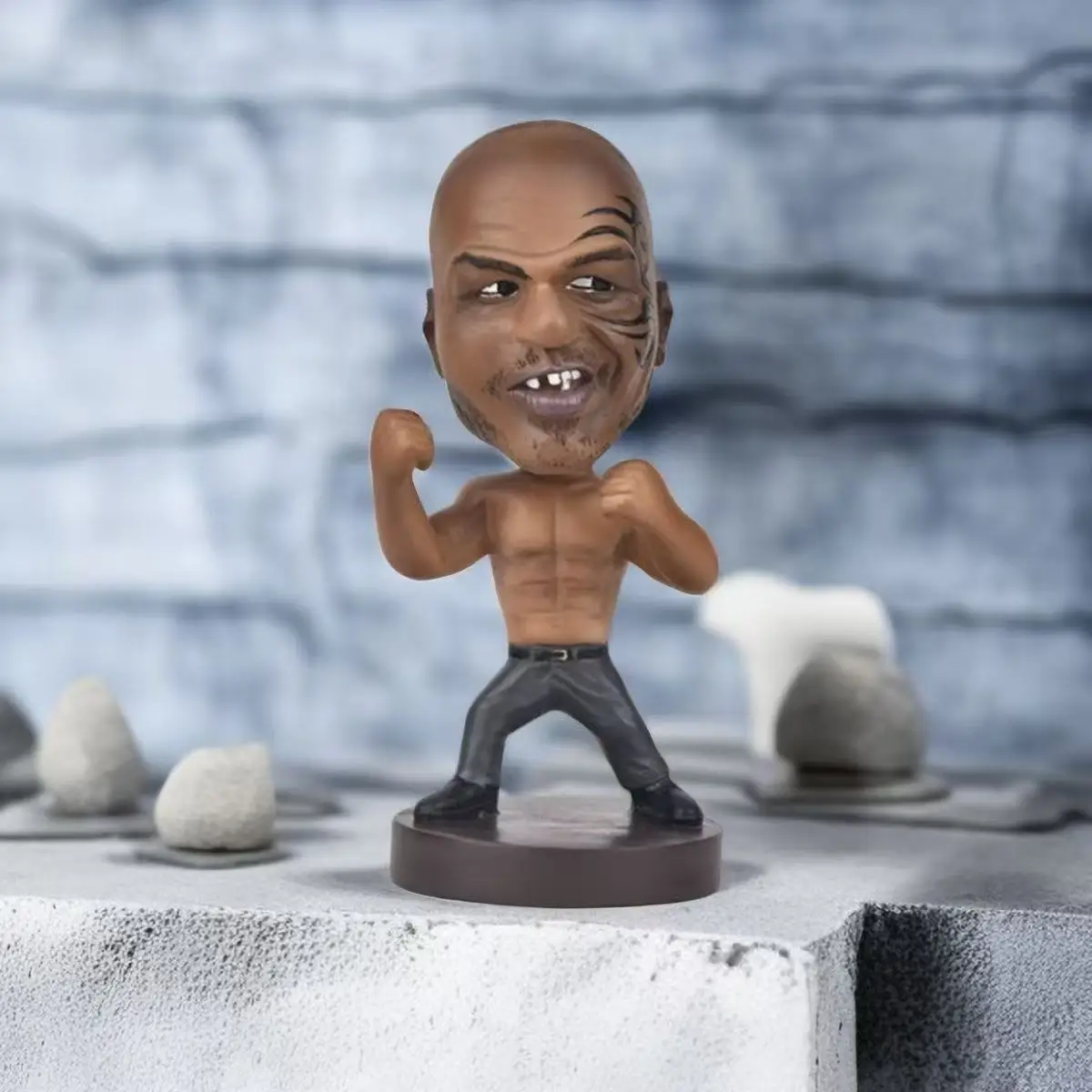 13cm Mike Tyson Boxing Champion Bobble Head Shaking Head Action Figure Famous Boxer Fighter Statue Car Desktop Home Decor Gift