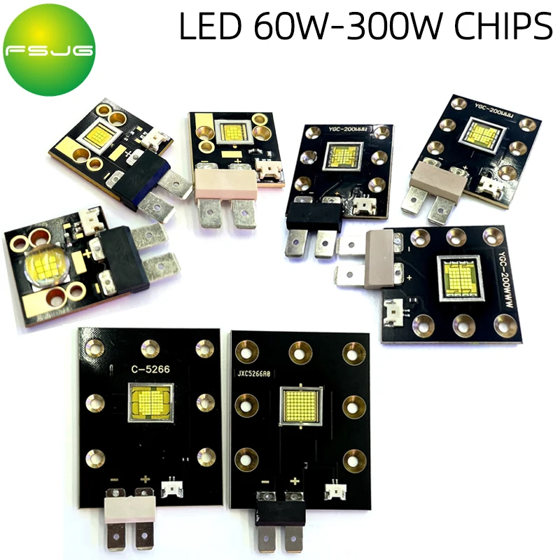 High Power LED Stage Light Chip 60W 75W 150W 180W 200W 250W 300W Cold White Luminous For Moving Head Lamp Projector