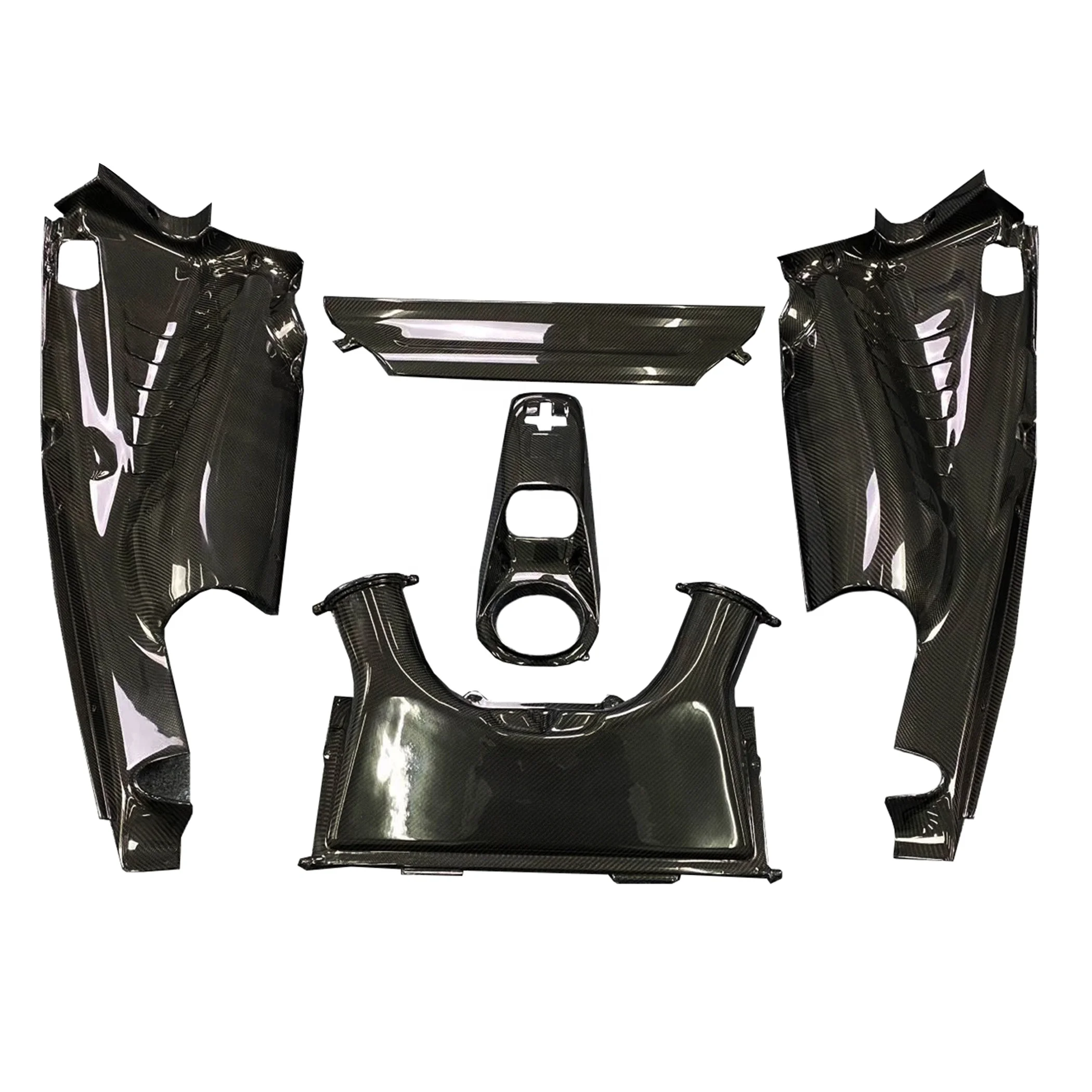 Cubierta de motor de fibra de carbono Z-ART 488 para tapa trasera de fibra de carbono 488 para cubierta embellecedora de motor de fibra de carbono 488 GTB 2015-2020